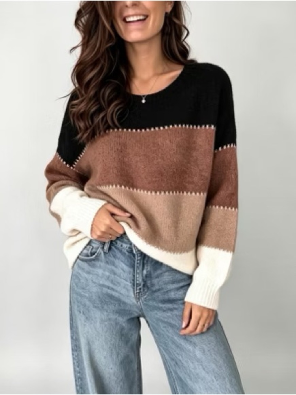 Vici Fall Colorblock Sweater - Picture 6 of 6